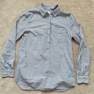 GAP Blue and White Striped Pullover Tunic Shirt